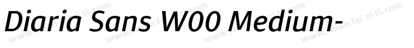 Diaria Sans W00 Medium字体转换